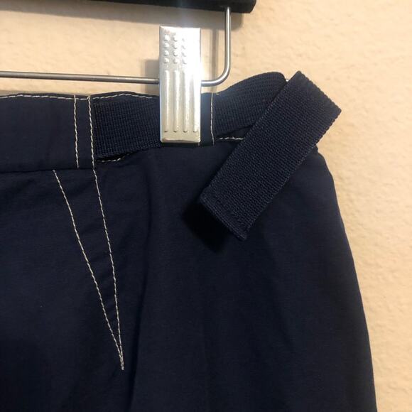 Nike Parachute Pants Womens Small Tech Cargo Crop Blue Cotton Outdoors Utility - Picture 7 of 13